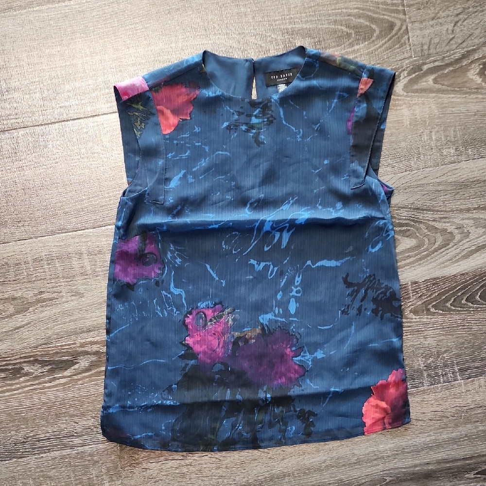 Ted Baker Sleeveless Floral Blouse